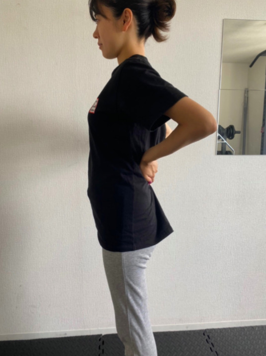 阪田絵莉の妊娠6ヶ月のお腹